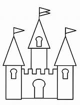 Castle Coloring Pages Disney Princess Kids Printable Sheets Colouring Template Outline Sheet Cartoon Sand Drawing Basic Cinderellas Beach Preschool Print sketch template