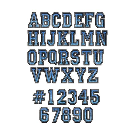includes complete uppercase  numbers   sizessizes