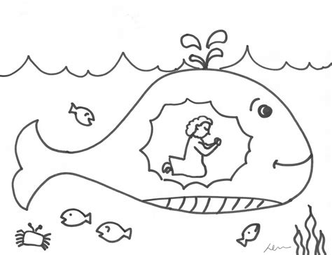 jonah big fish coloring pages colorinenet  coloring home