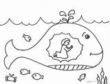 Jonah Whale Coloring Story Pages Bible Clipart Colouring Library sketch template