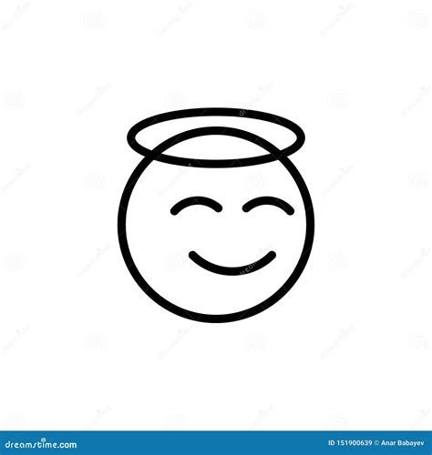 angel emoji outline icon signs  symbols     web logo