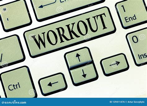 word writing text workout business concept  session  physical exercises activities gym