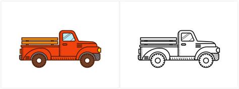 pick  truck coloring page