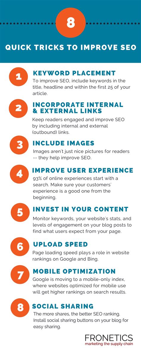infographic  quick tips  improve seo   blog