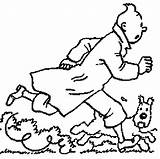 Tintin Rintintin Colorier Milou Corriendo Magique Struppi Viens Crtež Tri Bojanke Desenhos Coloratutto Dibujoscolorear Stampa Relacionados sketch template