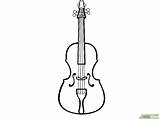 Violin Violino Instrument Disegnare Violoncello Classical Wikihow Strumento Musicale Passaggi Clipartmag Illustrato sketch template