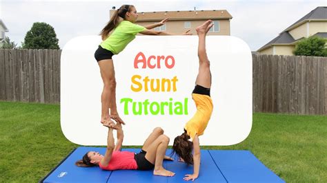 acro stunt tutorial youtube