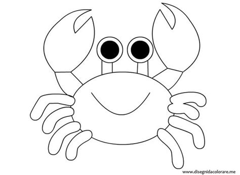 crab template coloring pages