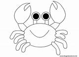 Crab Coloring Outline Pages Template Printable Drawing Kids Shark Di Cute Da Colorare Baby Getdrawings Hermit Granchio Preschool Articolo Craft sketch template