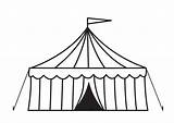 Coloring Circus Tent Visit sketch template