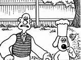 Gromit Wallace Backyard Cooking Coloring Pages sketch template