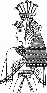 Egyptian Egipto Egipcio Coloriage Colorir Egito Princesse Rysunki Kolorowanki Cleopatra Culturas Visitar Thinking sketch template