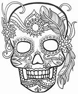 Mort Tete Calaveras Mexicanas Inspirant Skulls Colorear24 Flower Seni Kerajinan Tangan Horor sketch template
