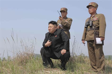 north korean leader kim jong un c guides the multiple