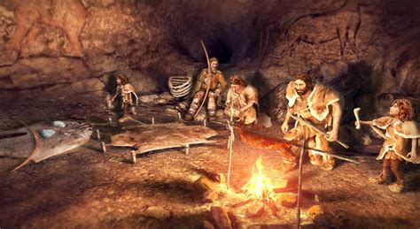 paleolithic cave  scene mozaik digital education  learning