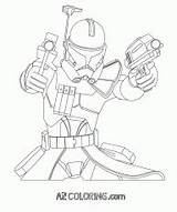 Coloring Rex Captain Wars Star Pages sketch template