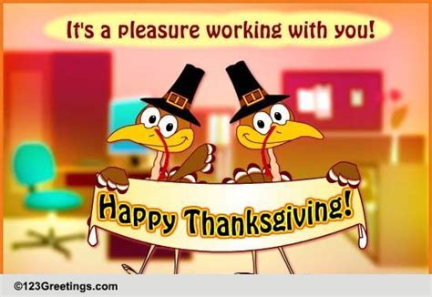 work thanksgiving  business  ecards greeting cards