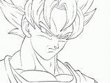 Saiyan Goku Colorir Desenhos Vegeta Facili Disegnare Coloringhome Ssg Dragonball Saiyajin sketch template