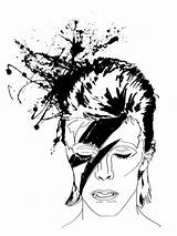 Bowie David Pages Coloring Getcolorings Getdrawings sketch template