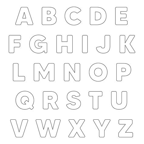 alphabet letters  cut    printables printablee