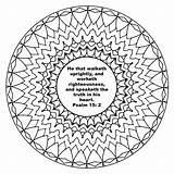 Mandala Mandalas Psalms Verses Psalm sketch template