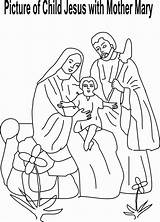 Jesus Coloring Mary Mother Joseph Child Pages Clipart Print Line Kids Coloringhome Bible Pdf Worksheets Library Popular sketch template