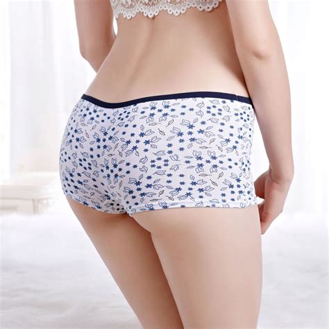 Pure Cotton Clear Printed White Boxer Shorts Wholesale For Women Buy