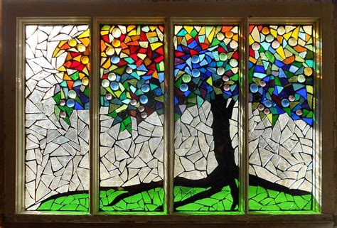 Mosaic Stained Glass Roots Glass Art By Catherine Van