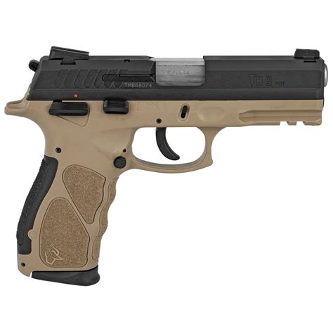 taurus  mm   barrel semi automatic pistol blacktan finish
