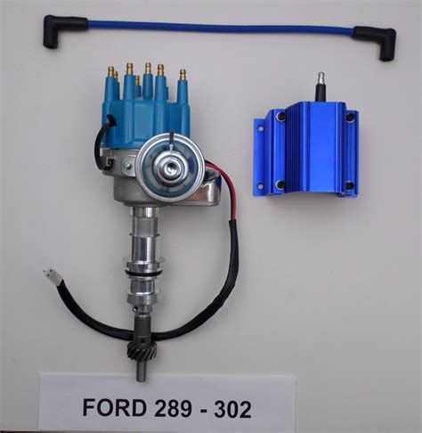 ford     blue small cap hei distributor  volt  output coil swapmeetparts