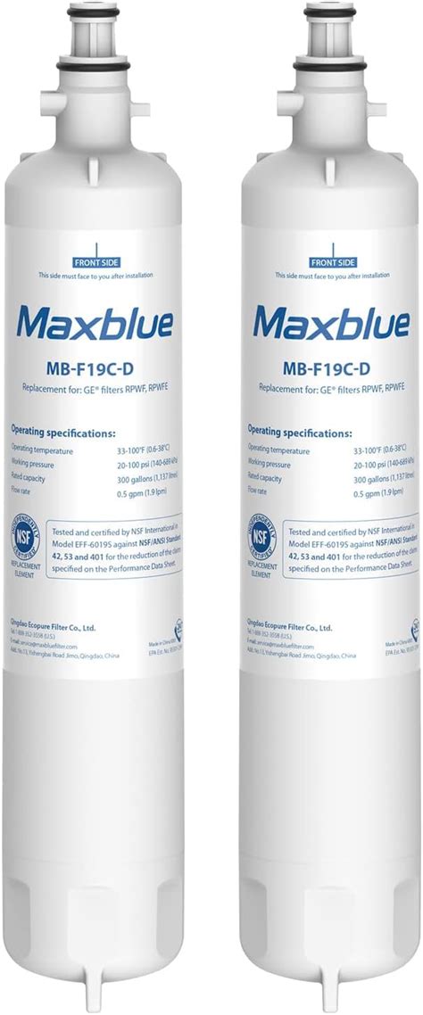 Maxblue Replacement For Ge® Rpwfe Rpwf With Chip Nsf 401