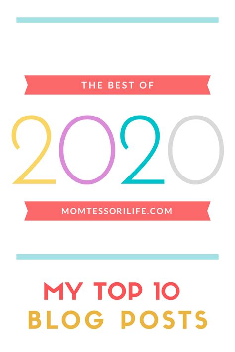 My Top 10 Blog Posts Of 2020 – Momtessori Life