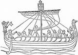 Bayeux Tapestry Ship Normans Norman Malvorlagen Schiff Botes Schiffe Draw Malvorlage Barcos Vapoare Barci Laivat Veneet Colorat Planse Saxon Anglo sketch template