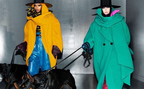 marc jacobs fall  ad campaign features multicolored bowl haircuts  doberman pinschers