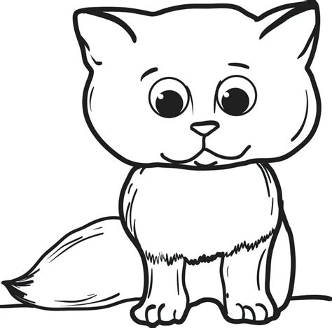 small cat coloring pages  getcoloringscom  printable colorings