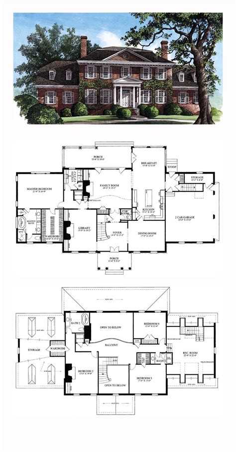 colonial house plans images  pinterest colonial house plans floor plans  home plants