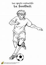 Coloriage Football Joueur Collectif Professionnel Dessin Colorier Hugolescargot Sur Coloriages Garçon sketch template