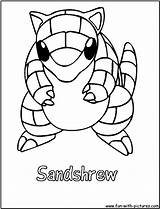 Sandshrew sketch template