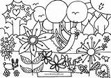 Droomvallei Kleurplaat Kleurplaten Kleuren Vlinder Hundertwasser Volwassenen Tekenen Bloem Tijd Creatief Kinderen Veel Erg Geschikt Lezen Afkomstig sketch template