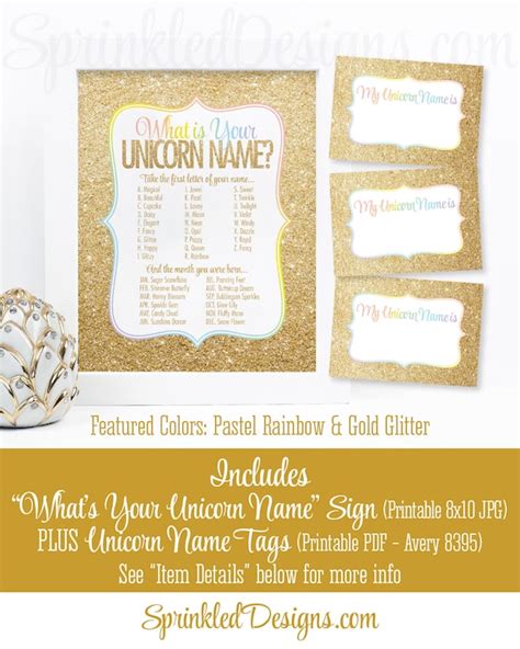 unicorn  party sign  tags unicorn  party game whats