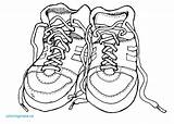 Shoes Coloring Shoe Pages Clipart Tennis Old Outline Nike Running Pair Printable Kids Gym Class Clip Drawing High Dance Jordan sketch template
