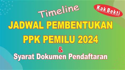 Jadwal And Tahapan Seleksi Ppk Pemilu 2024 Youtube