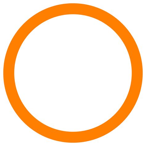 orange circle clip art