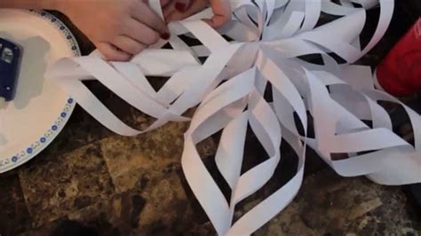 Diy How To Make A Christmas Paper Snowflake Tutorial Youtube