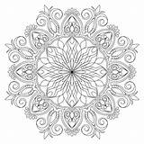 Mandala Ornate sketch template