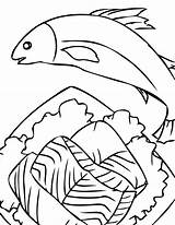 Coloring Pages Chinook Salmon Seafood Drawing Helicopter Printable Getcolorings Getdrawings Hogwarts Houses Colorings Color sketch template