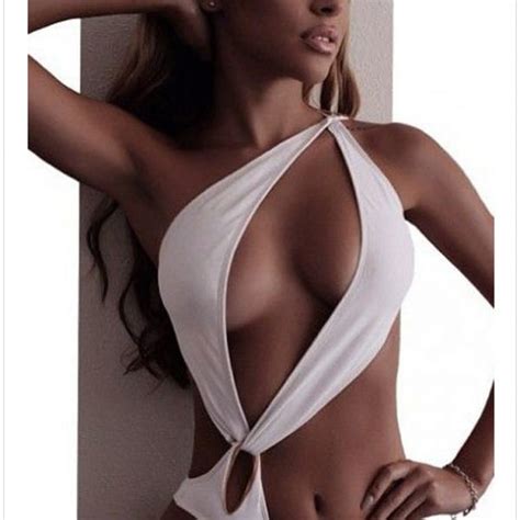 ladies white one piece cutout bathing suit online store for women