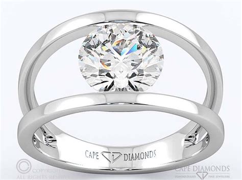 79 Split Band Diamond Engagement Ring Cape Town Cape Diamonds