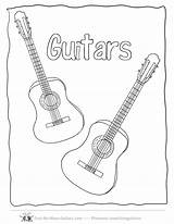 Guitar Coloring Pages Kids Acoustic Activities Music Printable Sheet Electric Guitars Color Clipart Popular Worksheet Library Getcolorings Outline Shape Easy sketch template