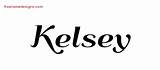 Kelsey Name Tattoo Designs Deco Printable sketch template